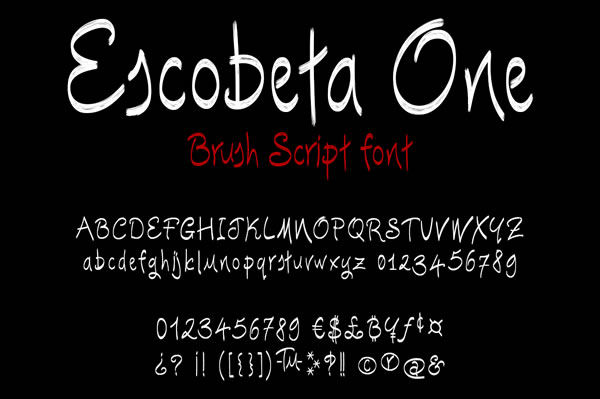 Escobeta One Font PNG with transparent background - Preview 1