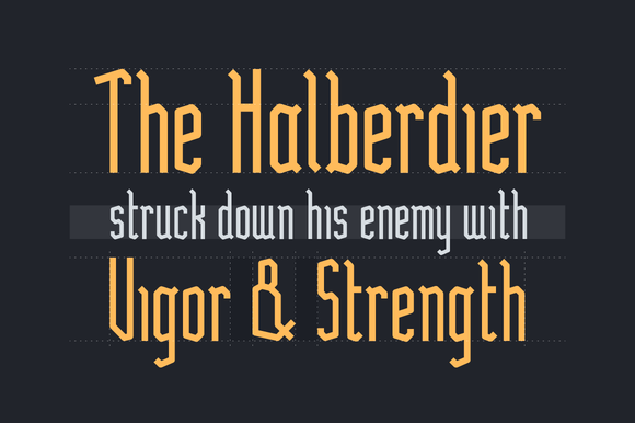 Halberd Font - Preview 1