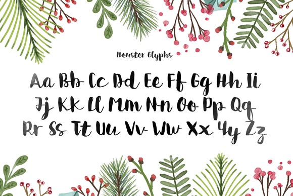 Houster Font PNG with transparent background - Preview 1