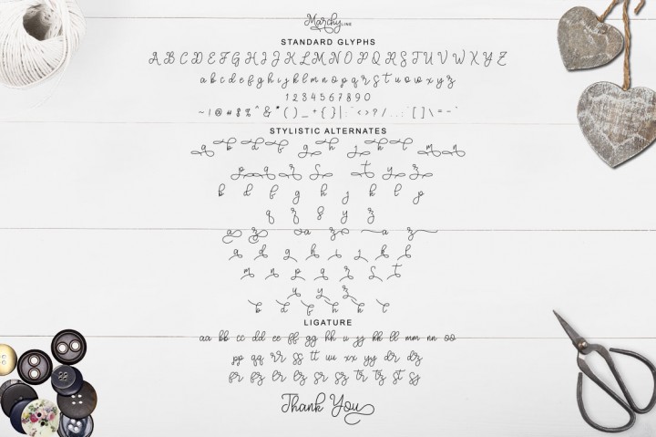 Marchy Font PNG with transparent background - Preview 1