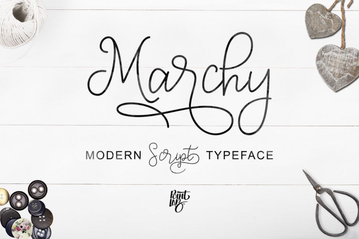 Marchy Font PNG with transparent background - Preview 4