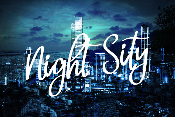 Neoscopic Brush Font PNG with transparent background - Preview 2