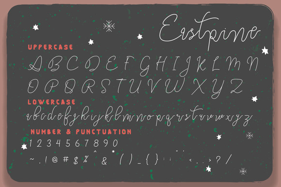 NYAM & Eastpine Font PNG with transparent background - Preview 2