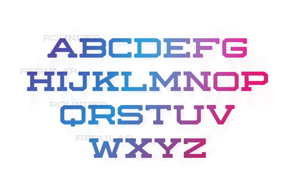 Rematch Family Font PNG with transparent background - Preview 1
