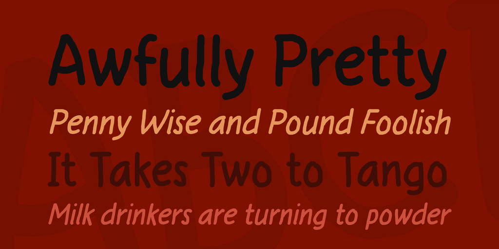 Anysome Font PNG with transparent background - Preview 1