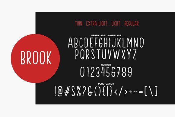 Brook Font - Preview 4