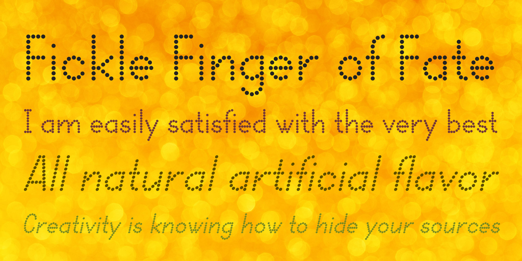 Dotcirful Font - Preview 1