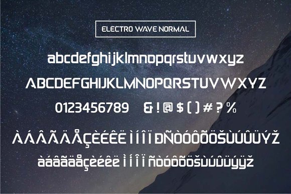 Electro Wave Font - Preview 1
