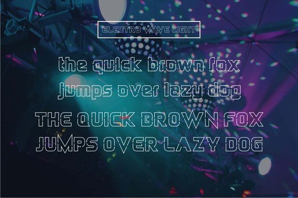 Electro Wave Font - Preview 3