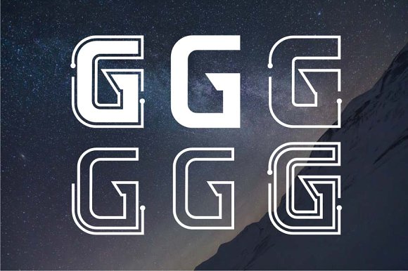 Electro Wave Font - Preview 5