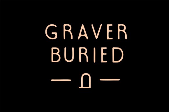 Graver Font PNG with transparent background - Preview 2