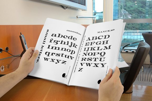 Manukao Font PNG with transparent background - Preview 2
