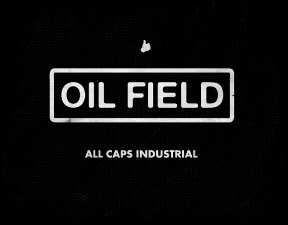 Oil Field Font PNG with transparent background - Preview 2