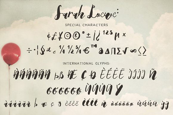 Sarah Loewe Font PNG with transparent background - Preview 6
