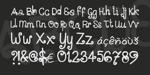 Situjuh Hand Font PNG with transparent background - Preview 2