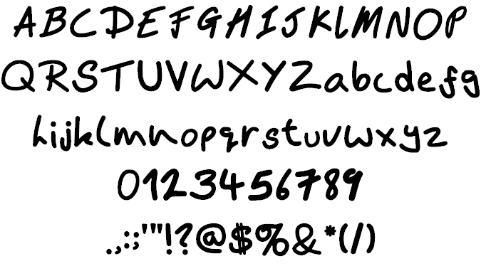 Bams Hand Font - Preview 3