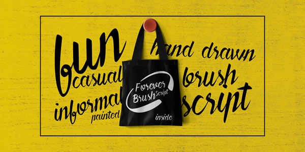 Forever Brush Script Font - Preview 1