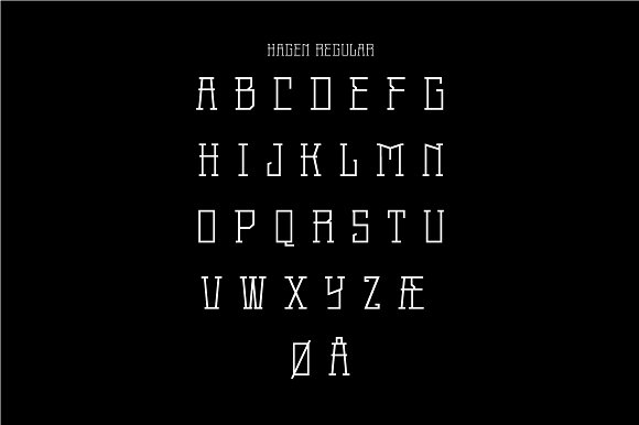 Hagen Font PNG with transparent background - Preview 4