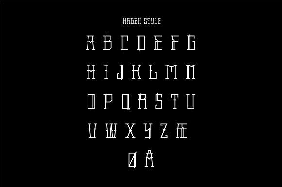 Hagen Font PNG with transparent background - Preview 5