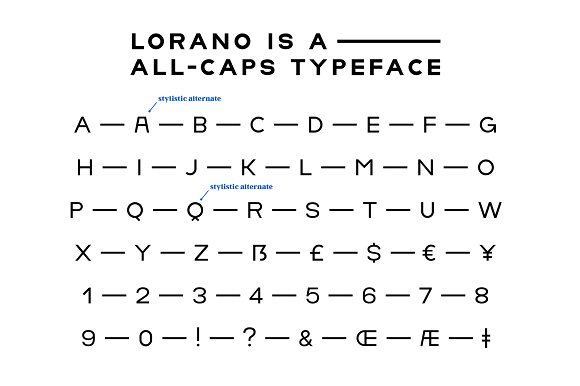 Lorano Font PNG with transparent background - Preview 1