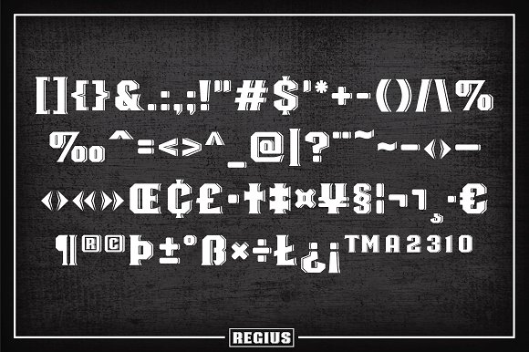 Regius Font PNG with transparent background - Preview 1
