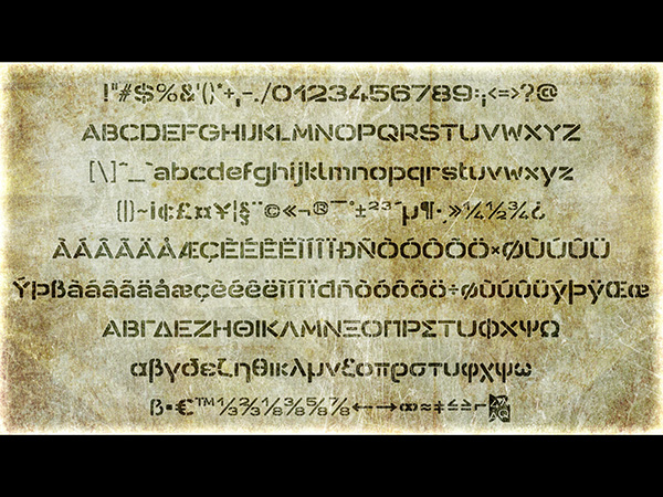 Antaris Stencil Font - Preview 2