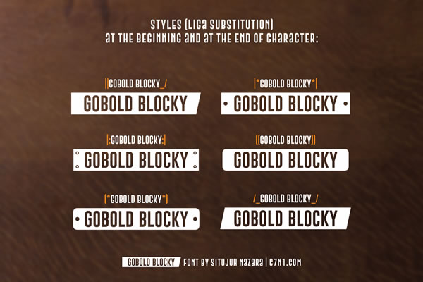 Gobold Blocky Font - Preview 1