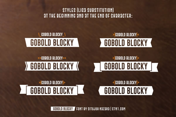 Gobold Blocky Font - Preview 2