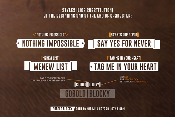 Gobold Blocky Font - Preview 3