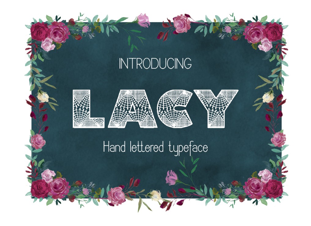 Lacy Font PNG with transparent background - Preview 2