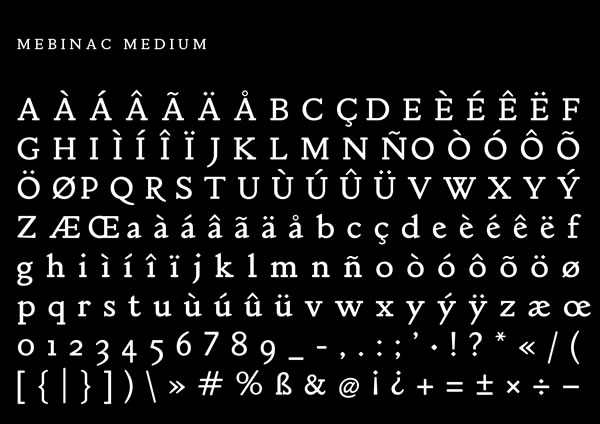 Mebinac Bold Two Font PNG with transparent background - Preview 2