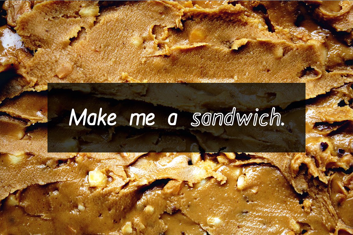 Peanut Butter Font Duo Font PNG with transparent background - Preview 4