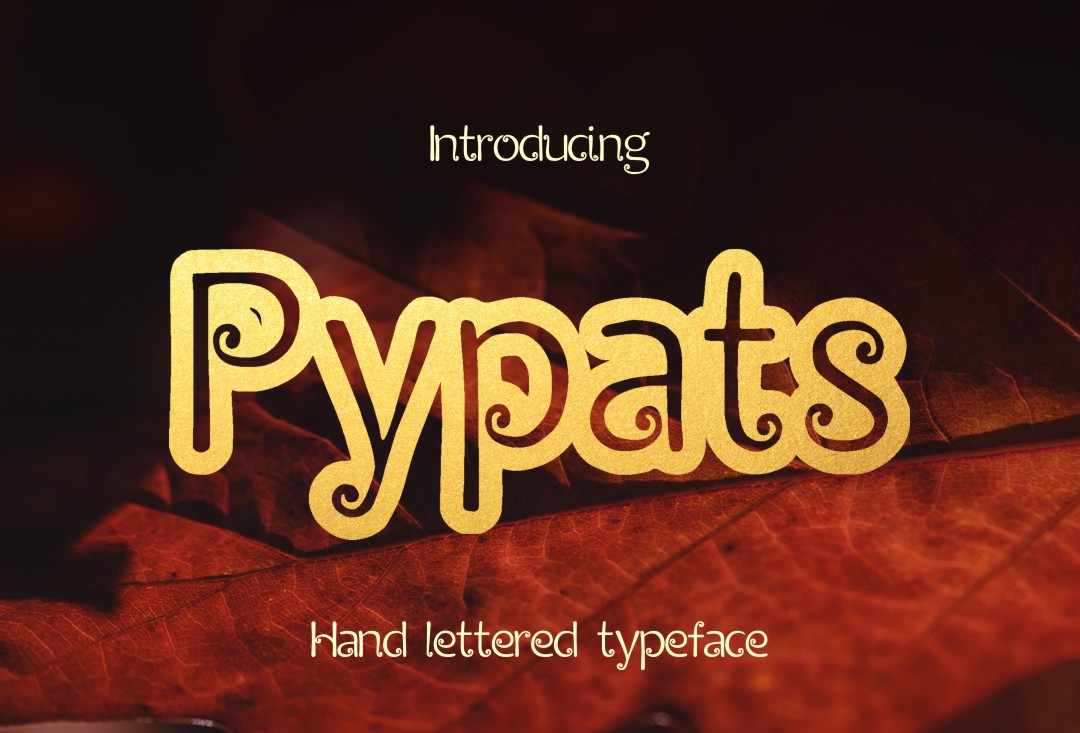Pypats Font PNG with transparent background - Preview 1