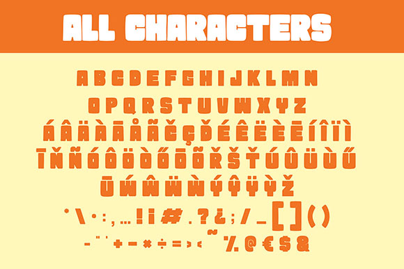 Glubby Font PNG with transparent background - Preview 5