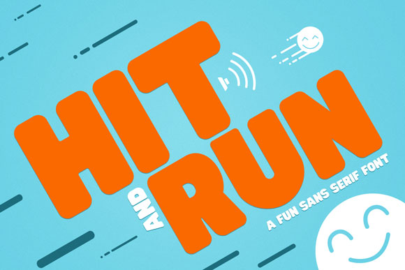 Hit and Run Sans Serif Font By Corgi Astronaut