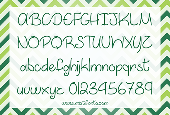 March into Spring Font PNG with transparent background - Preview 3