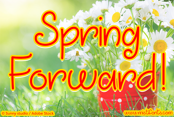 March into Spring Font PNG with transparent background - Preview 4