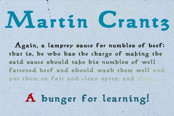 Martin Crantz Font PNG with transparent background - Preview 1