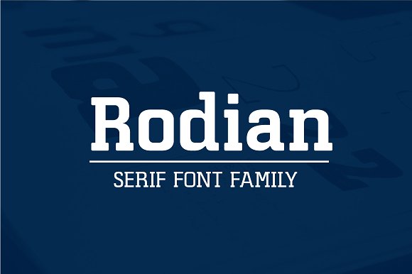 Rodian Serif Font PNG with transparent background - Preview 1