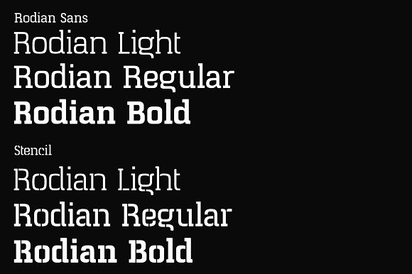Rodian Serif Font PNG with transparent background - Preview 3