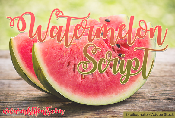 Watermelon Script Png Watermelon Script Font by Misti · Creative Fabrica