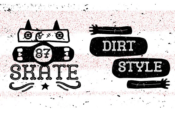 Camo Dirt Font - Preview 4