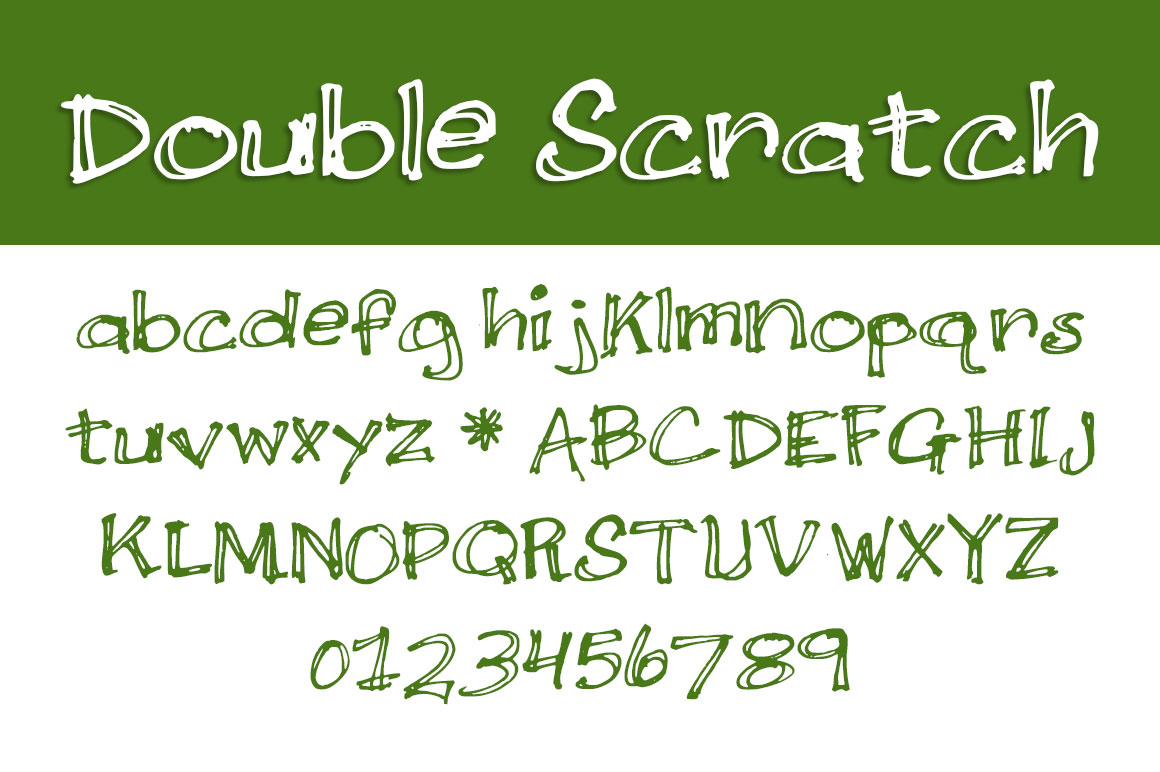 Double Scratch Font - Preview 1