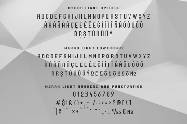 Merak Font PNG with transparent background - Preview 6