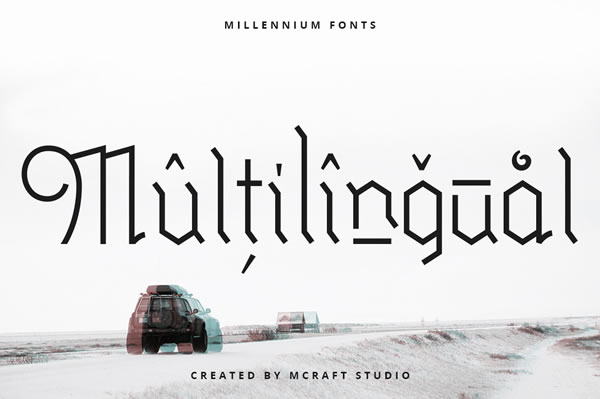 Millennium Font font preview - 5