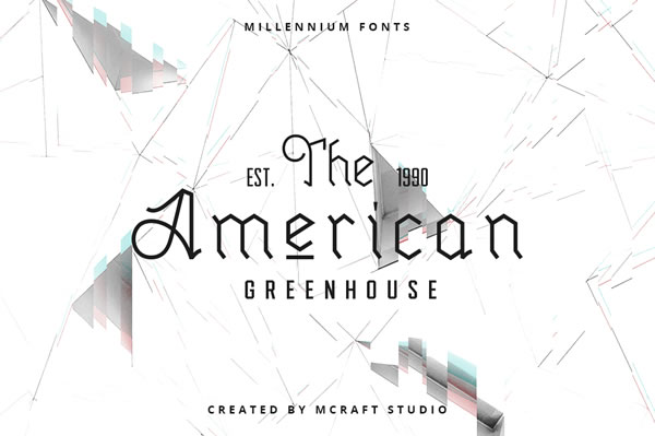 Millennium Font font preview - 6