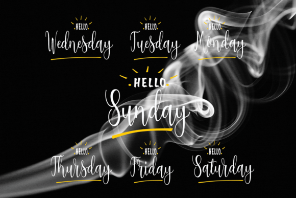 Salwa Font PNG with transparent background - Preview 5