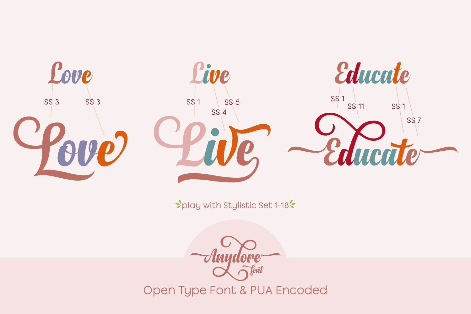 Anydore Font - Preview 2