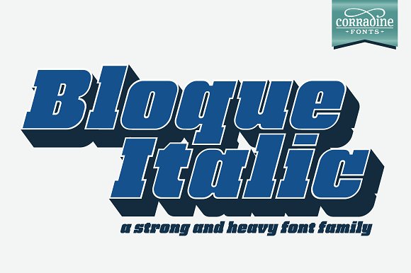 Bloque Family Font - Preview 3