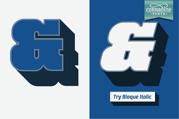 Bloque Family Font - Preview 4